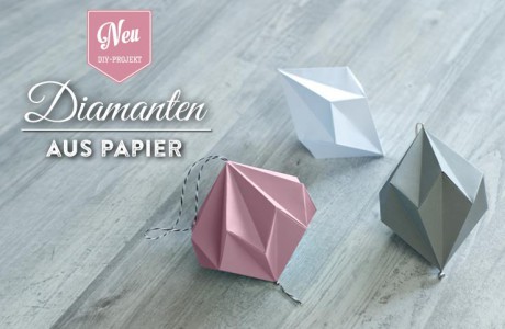 DIY: hübsche Papier-Diamanten selber machen Deko Kitchen