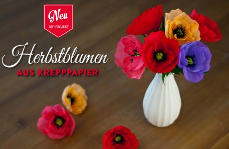 DIY: tolle Herbstblumen (Anemonen/Mohnblumen) aus Krepppapier Deko-Kitchen