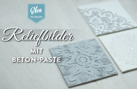 DIY: edle Reliefbilder mit Beton-Paste | Deko-Kitchen